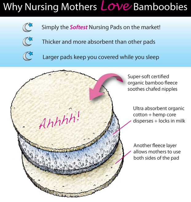 Multi-Pak Bamboobies Nursing Pads