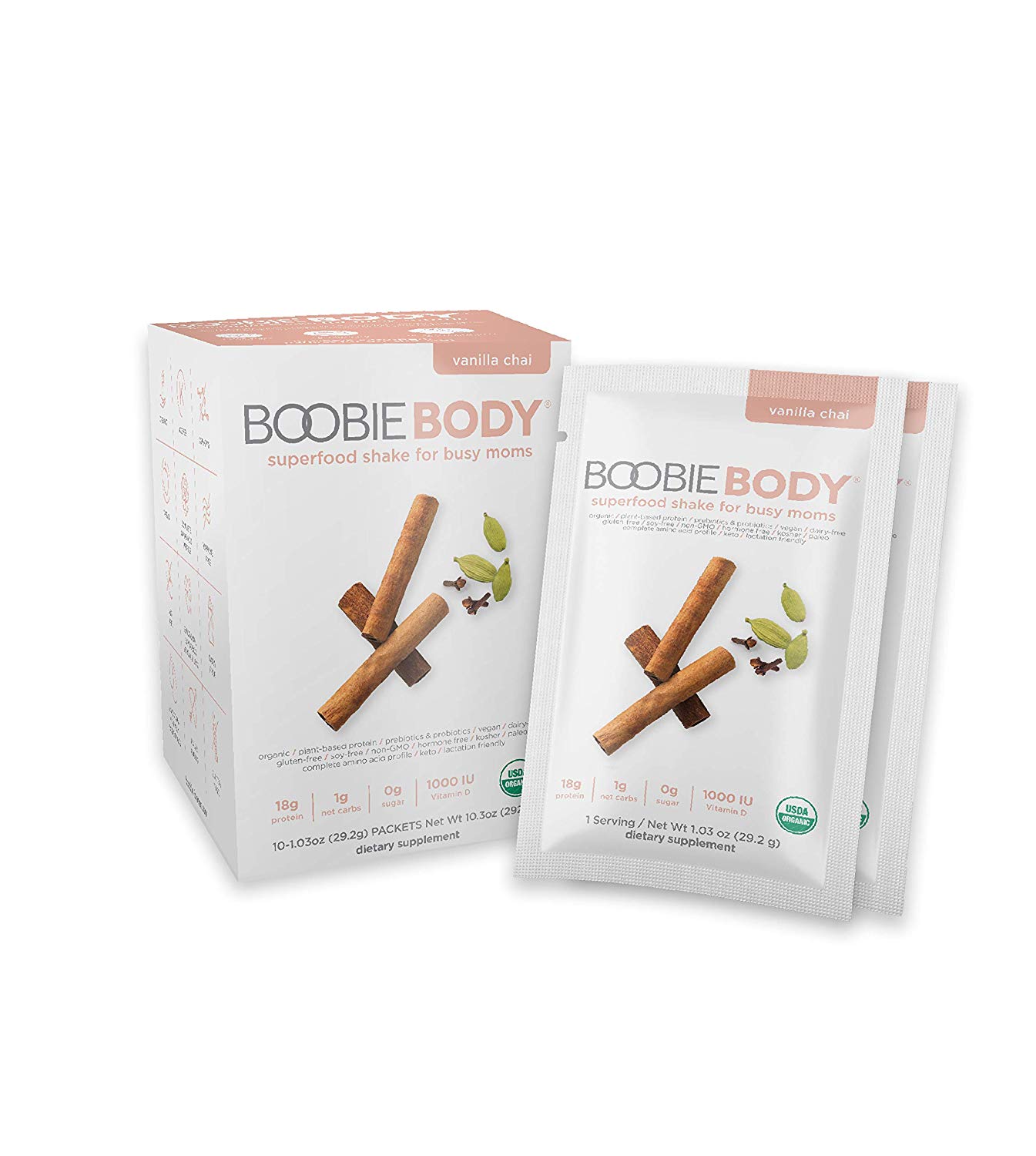Protein Shaker Bottle with Storage | Boobie Body Shaker Bottle from Boobie Superfoods