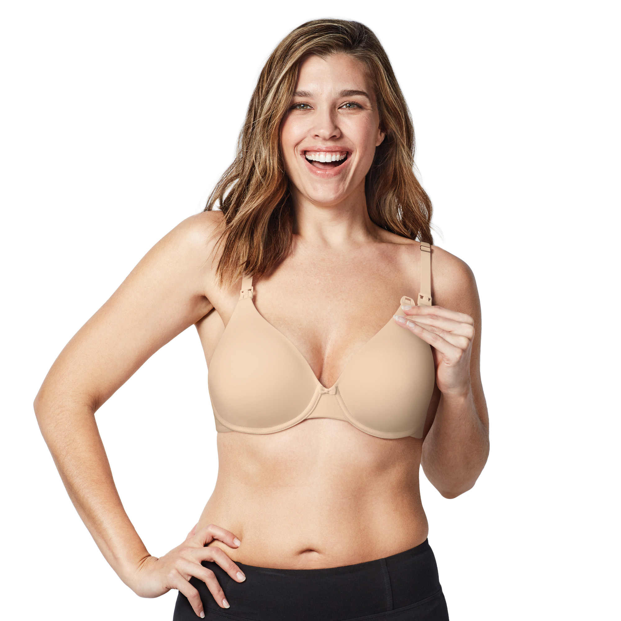 haakaa Pumping Bra Hands Free Nursing Bras for Breastfeeding, Wire-Free  Pumping and Nursing Bra in One with Bra Extender, Beige, Large : :  Clothing, Shoes & Accessories