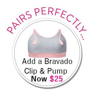 Bravado Designs Clip & Pump Hands-free Nursing Bra Accessory in
