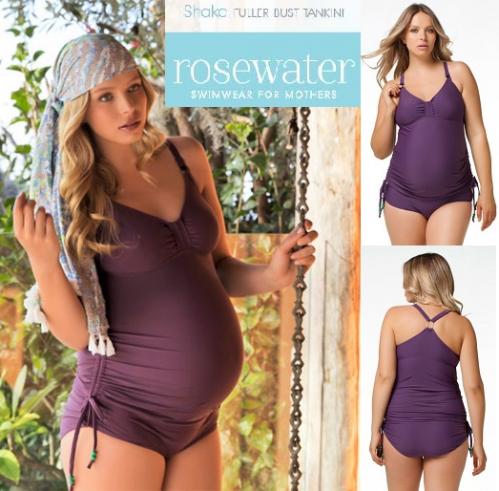 Shake Fuller Bust Maternity & Nursing Tankini swimsuit from Rosewater