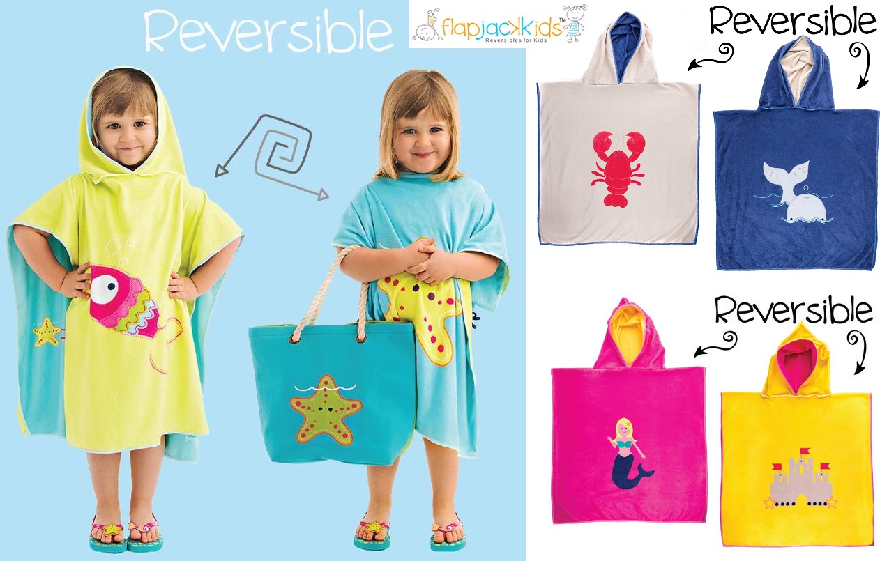 FLAPJACKKIDS Baby's & Little Kid's UPF 50+ Reversible Narwhal