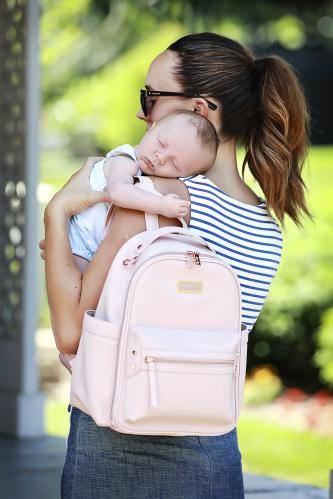 blush diaper backpack