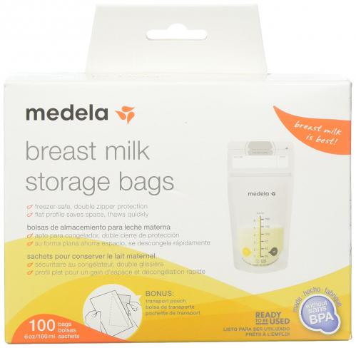 Medela Breast Milk Storage Bags, 100 Count, Ready to Use