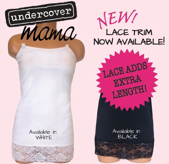 Lace Trim Nursing Tank Top | Undercover Mama