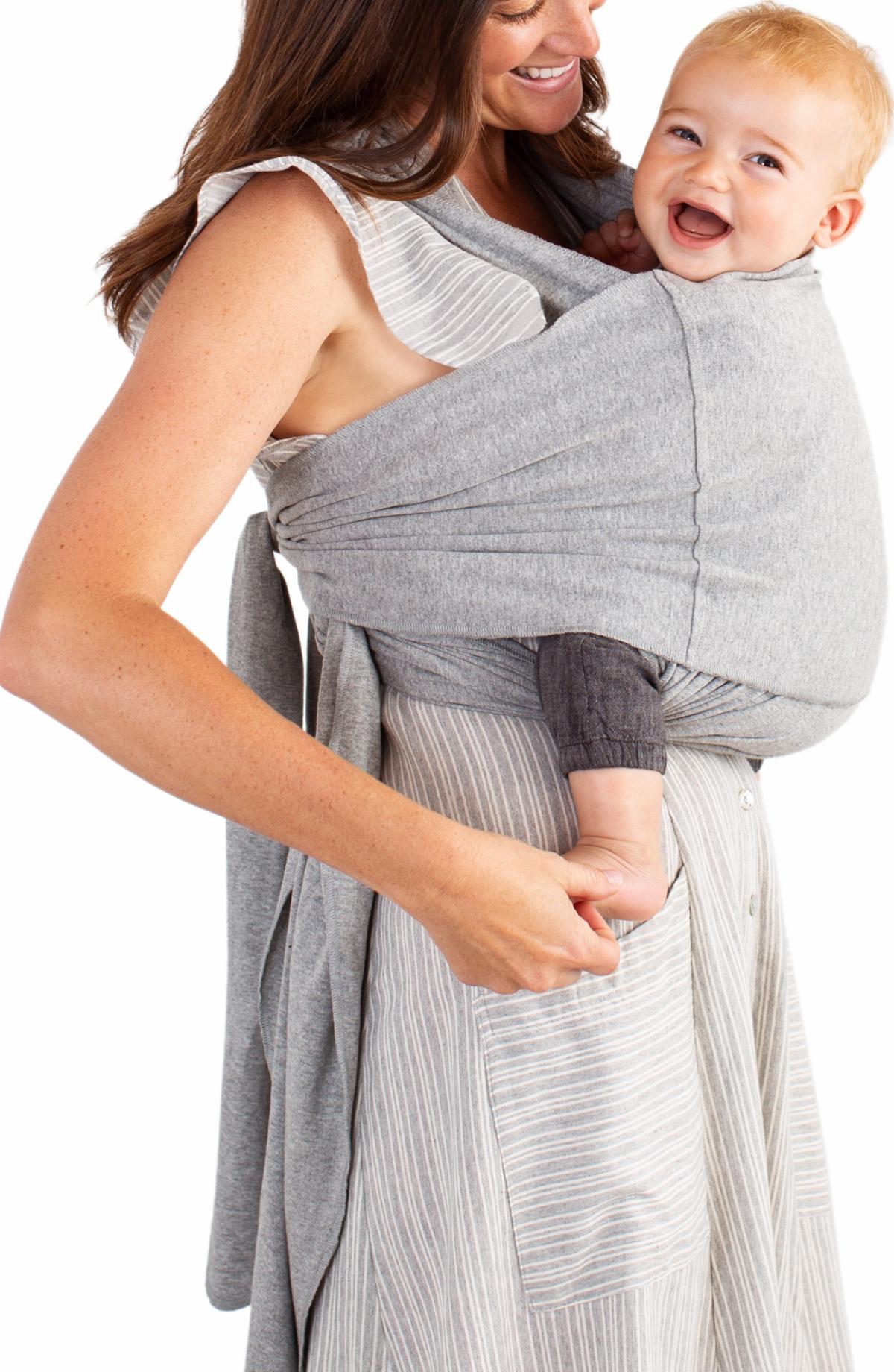 Moby Ring Sling Baby Carrier, Grey