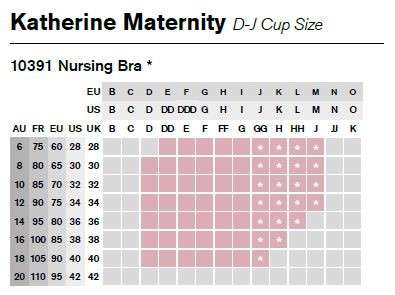 Panache Lingerie Katherine Non-wired Nursing bra F-J cup VINTAGE