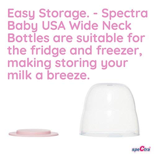 Spectra Breast Milk Storage Bottle Wide Neck Set of 2