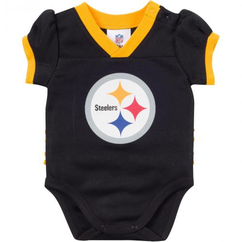 Steelers Ruffled Player Jersey Baby Bodysuit - 18 months only