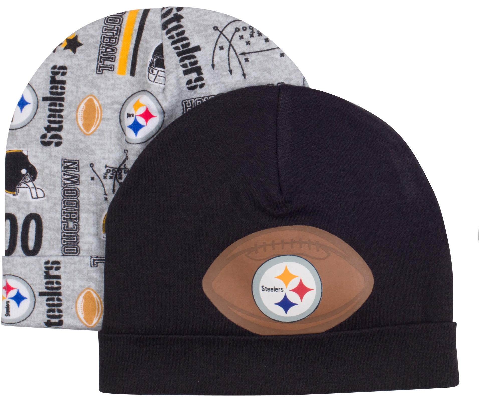 NEW Official NFL Football Pittsburgh Steelers Baby Infant Hats Booties Set  Caps