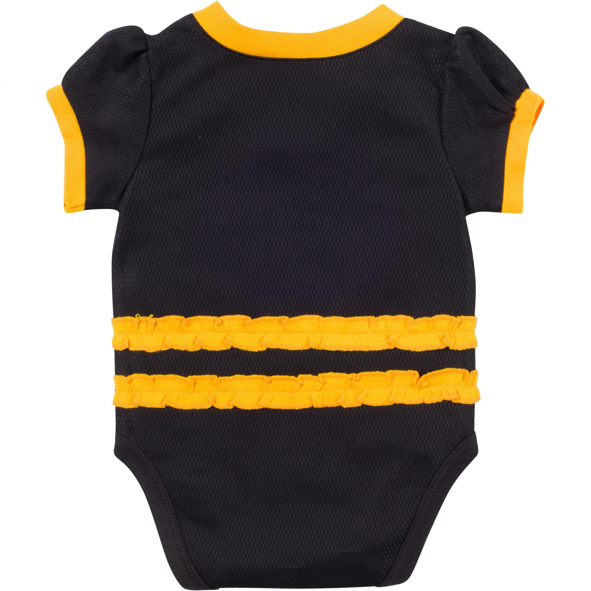 Steelers Ruffled Player Jersey Baby Bodysuit - 18 months only