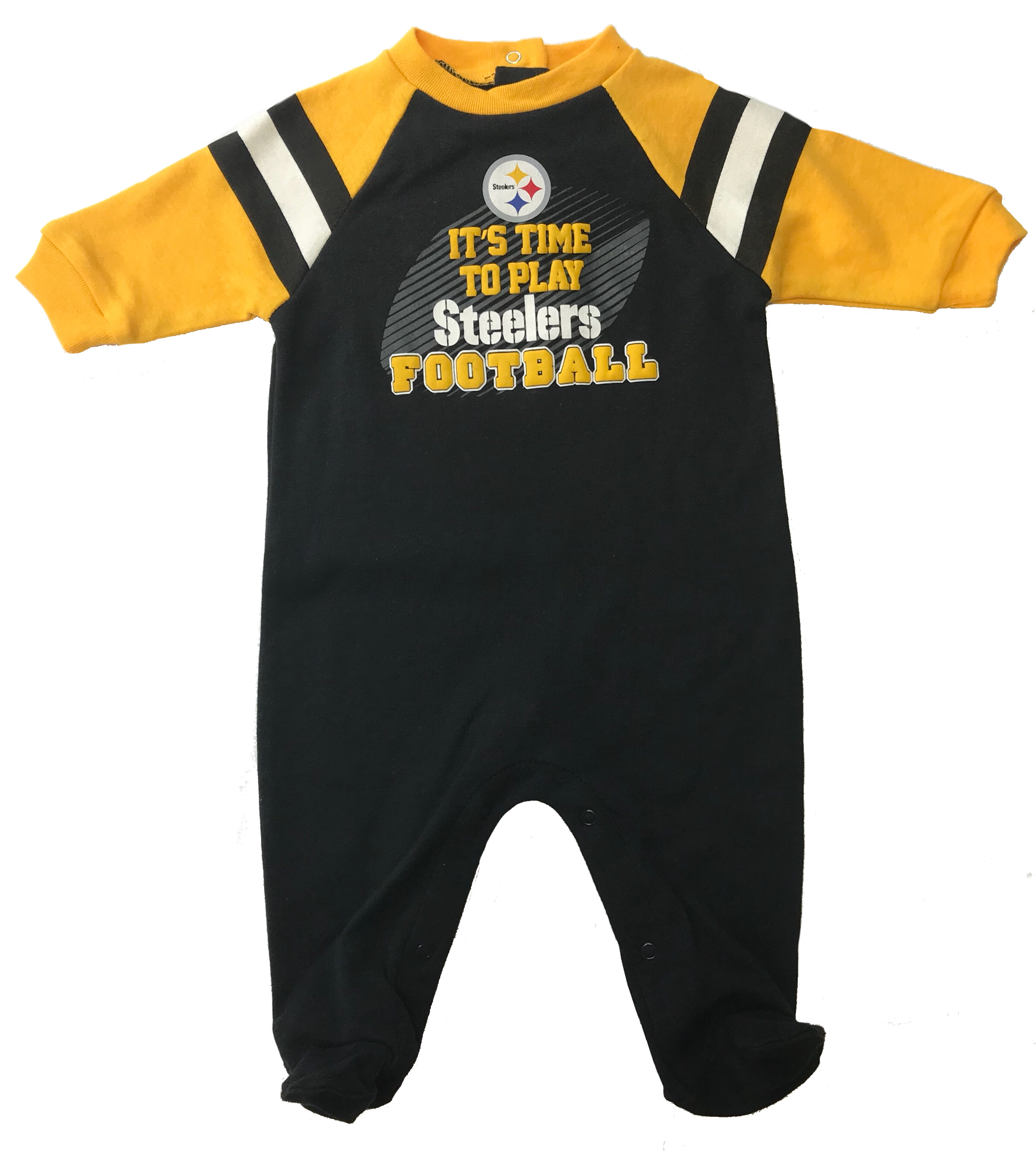 NFL Pittsburgh Steelers unisex-baby Dazzle Bodysuit, Black, 0-3 Months