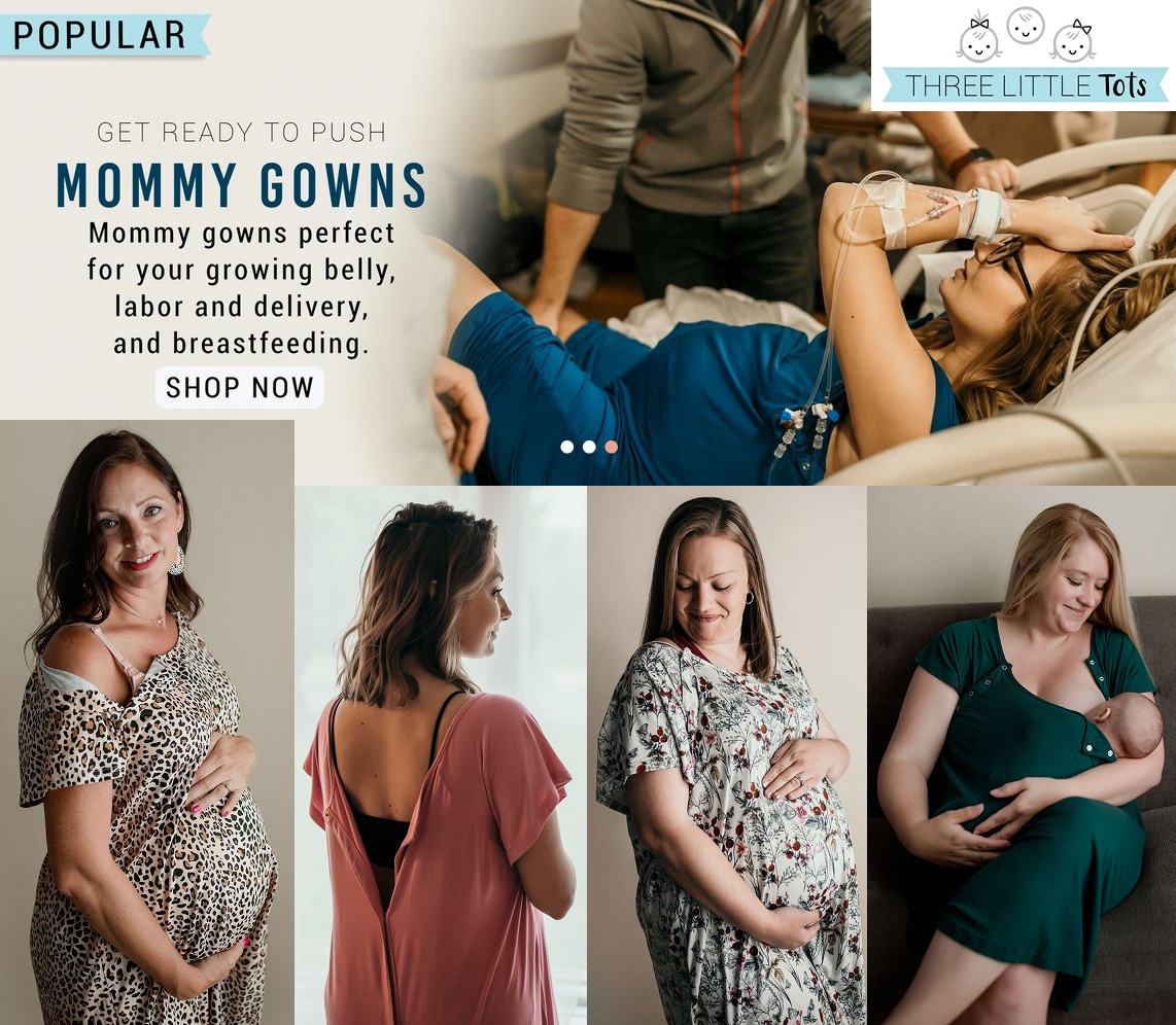 Frida Mom Delivery & Breastfeeding Gown – New Mummy Company