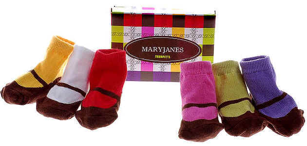 Trumpette Baby Socks--6 Pairs in Gift Box